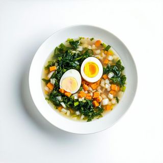 Zuppa di laver e uova