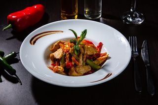 Piept de pui în trei culori