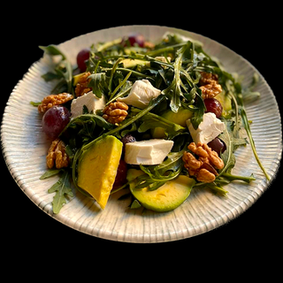 რუკოლას და ავოკადოს სალათი