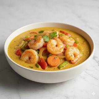 Gambas Salsa Curry