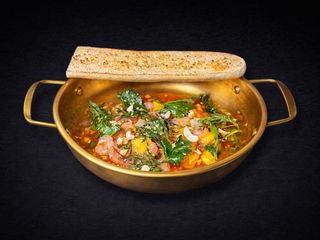 Тар-тар з креветки під соусом манго (145g)