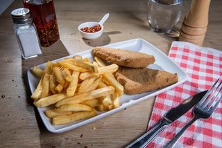 Cascaval pane cu cartofi pai