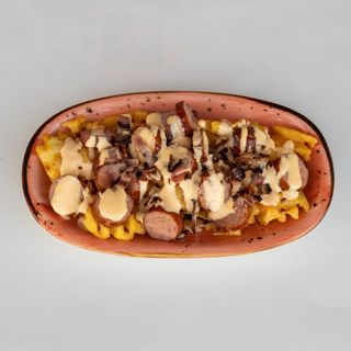 Salchipapas Vegetariano