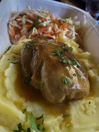 Свинско печено с мед и горчица (400г)