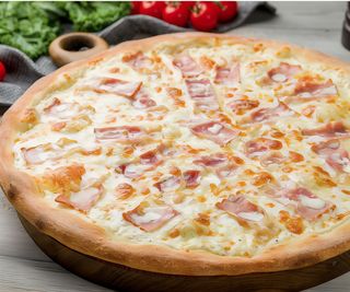Pizza de carbonara