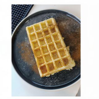 Waffle açúcar e canela