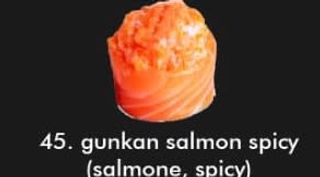 Gunkan salmon spicy