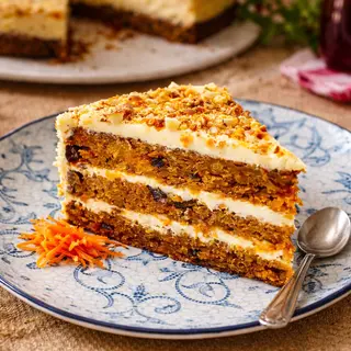 Carrot Cake Casero (Porción)