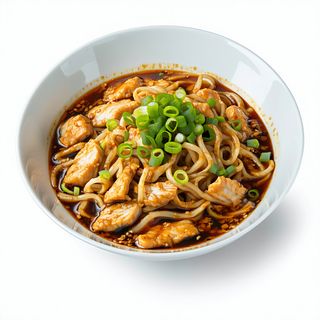 Yakiudon de pollo Curry
