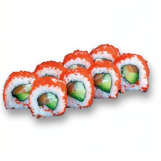 Uramaki De Salmón Con Tobiko (8 Uds.)