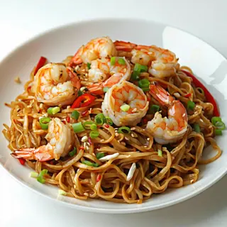 Tallarines Con Gambas
