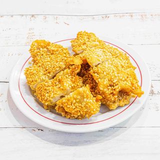 Frango frito com Amêndoas