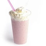 Milkshake vanille fraise