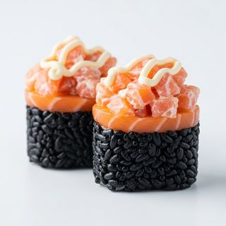 137. Black gunkan sake 2 pezzi