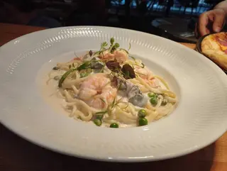 Fettuccine Alfredo ai Gamberi