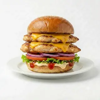 Hamburguesa De Pollo Doble