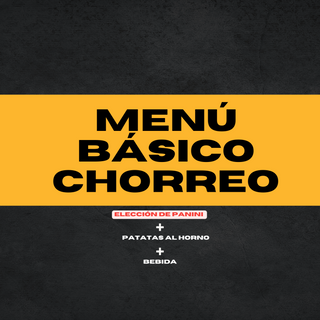 MENÚ BÁSICO CHORREO