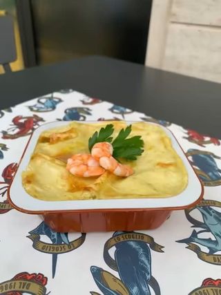 Lasagna, timbalo di mare
