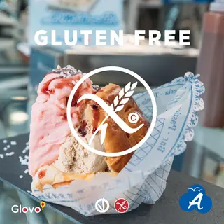 Brioches con gelato GLUTEN FREE