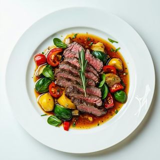 Filetto di manzo saltato con verdure