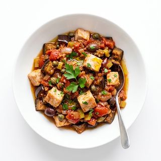 11 - Caponata di pesce spada  1 porz 250 g