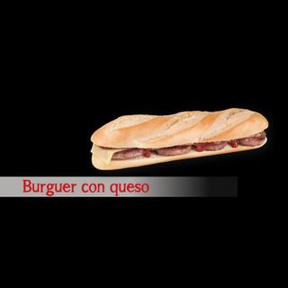 Bocadillo burguer queso 