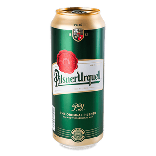 Пиво Pilsner Urquell світле з/б (0,5л)
