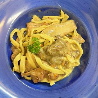 Fettuccine con funghi porcini