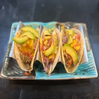 Taco de ternera jugosa