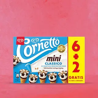 Cornetto Mini Clásico 6+2 Uds. 480 Ml.