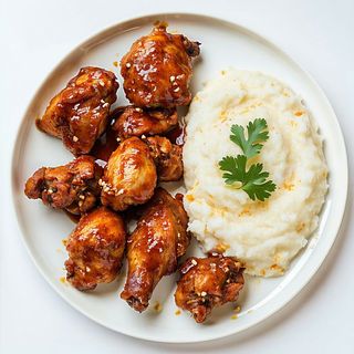 Chicken Wet Fry And  Ugali