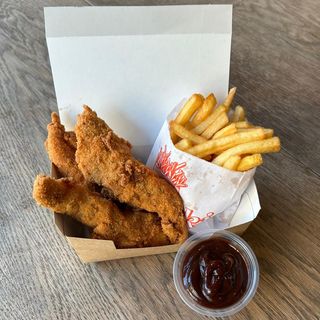 Stripsy z kurczaka 3 szt. + frytki