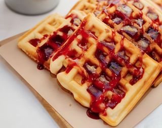 Waffle confettura