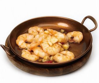 Gambas al ajillo estilo filipino