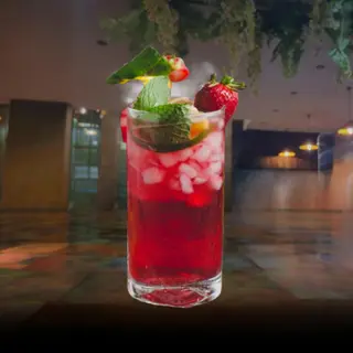 Jus de fruits rouge 