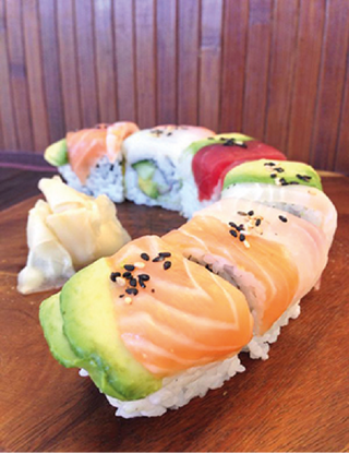 California  Rainbow Roll - 8 Pièces