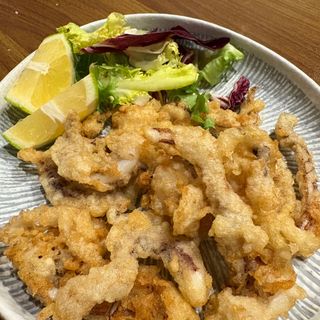  Tentáculos de calamar tempura