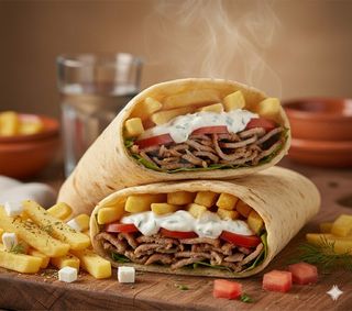 Tacos Grec avec frites