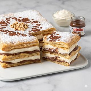 Pasta sfoglia chantilly & Nutella 6 persone