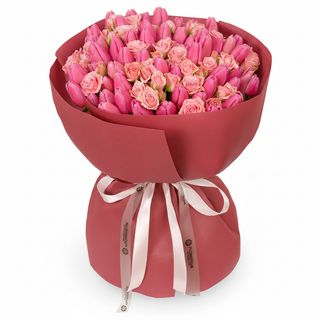 Букет"Рожева мара"