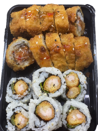 A32 - California Gambas Panadas + California Frito