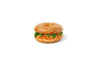 Bagel con salmone