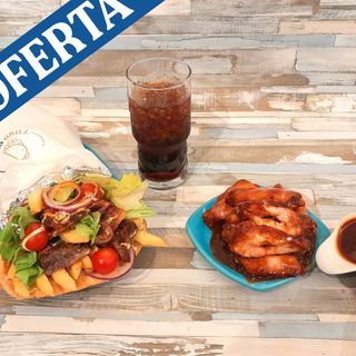 COMBO The Kannibal: una ración de carne, una pita y una bebida