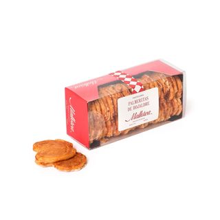 Palmeritas de hojaldre. Caja pequeña