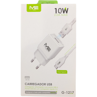 Carregador Ultrarrápido M2 Tec com Cabo Tipo C