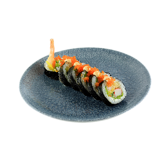 F. Krewetki w tempurze