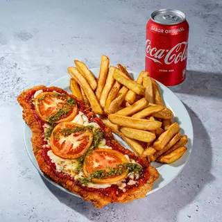 Menú Coca Cola Milanesa de Ternera Napolitana