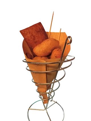 Coppo di panelle e crocchè - 7 pezzi