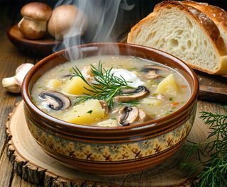 Ciorbă de hribi cu cartofi