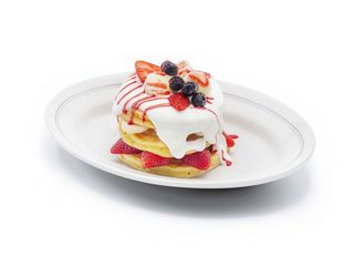 Pancake Yogurt Fruit Sandwich